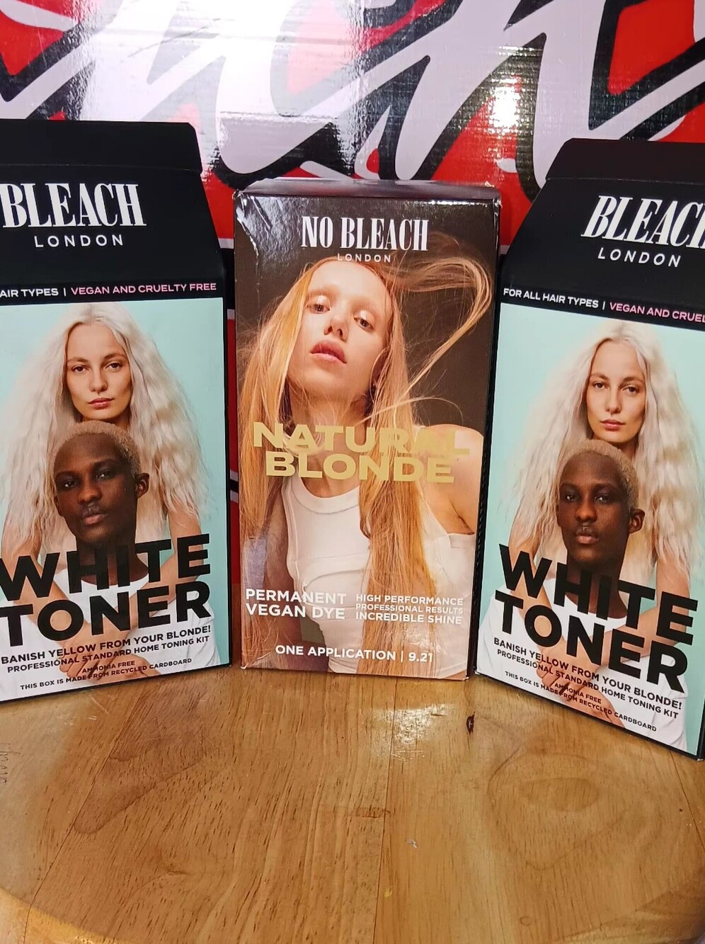 3pc Set No Bleach London Natural Blonde Permanent Vegan Hair Color - Blonde